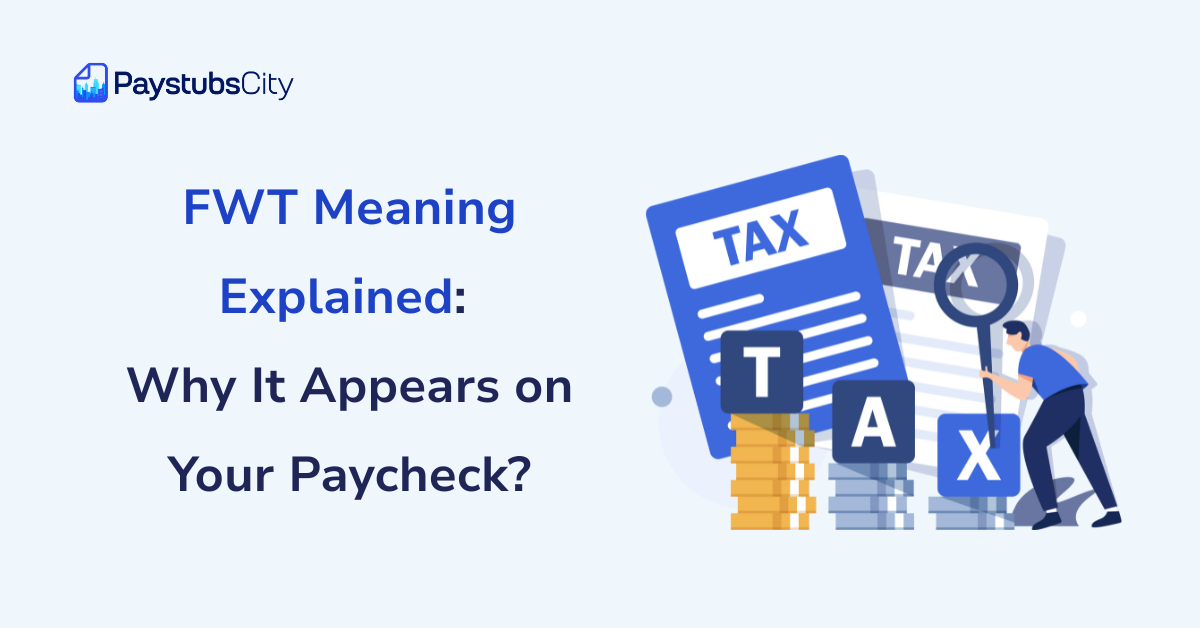 FWT Meaning Explained: Why It Appears on Your Paycheck?