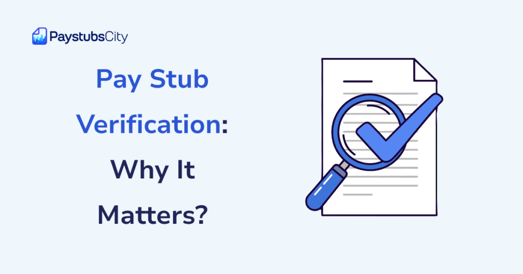 Pay Stub Verification