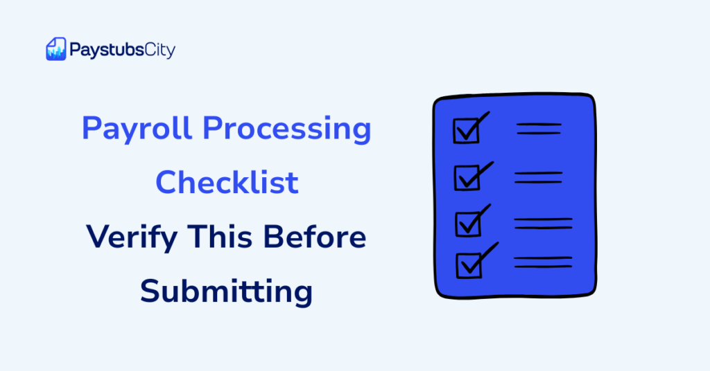 Payroll Processing Checklist