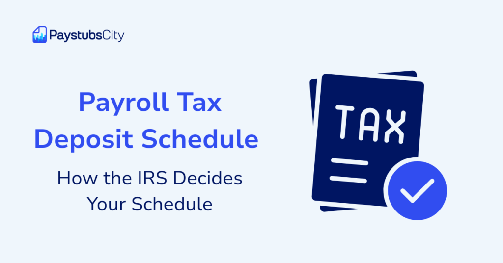 Payroll Tax Deposit Schedule