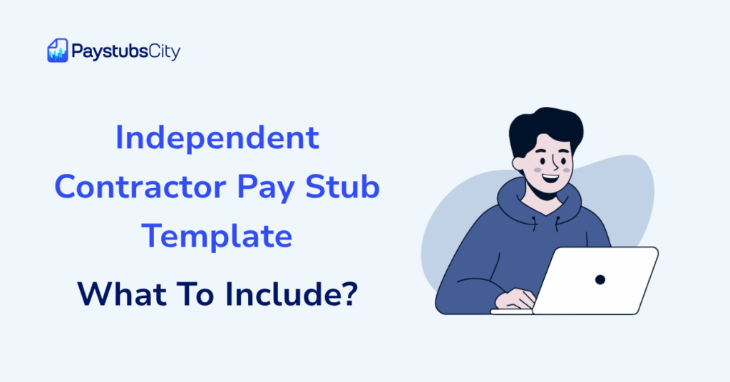 Independent Contractor Pay Stub Template