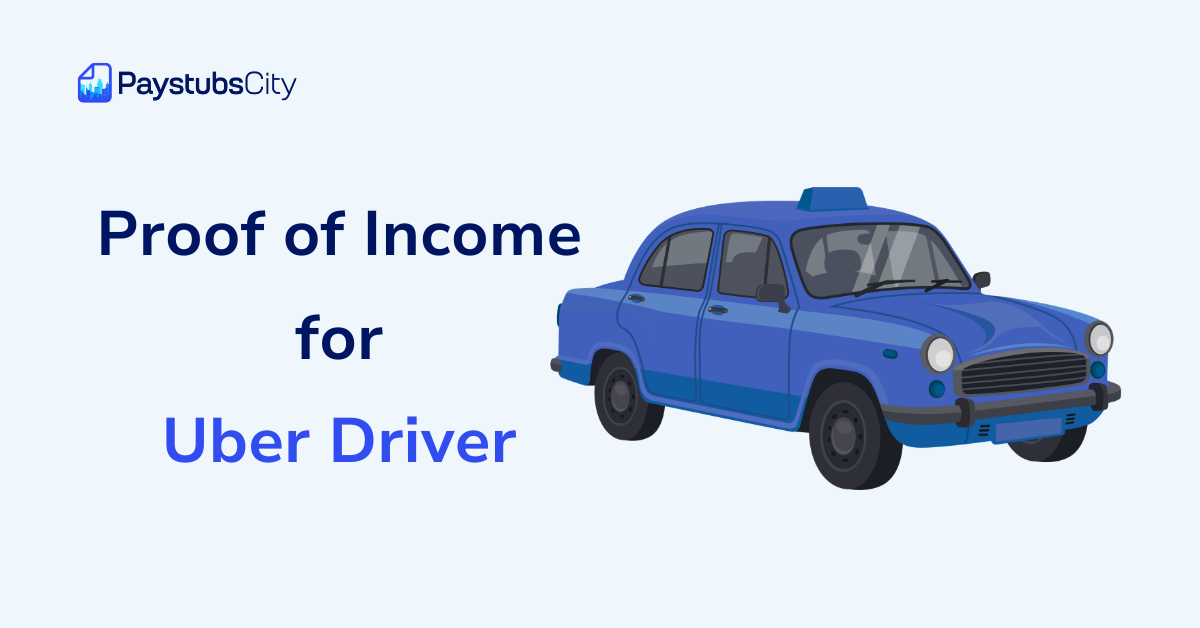 Uber Driver Proof of Income