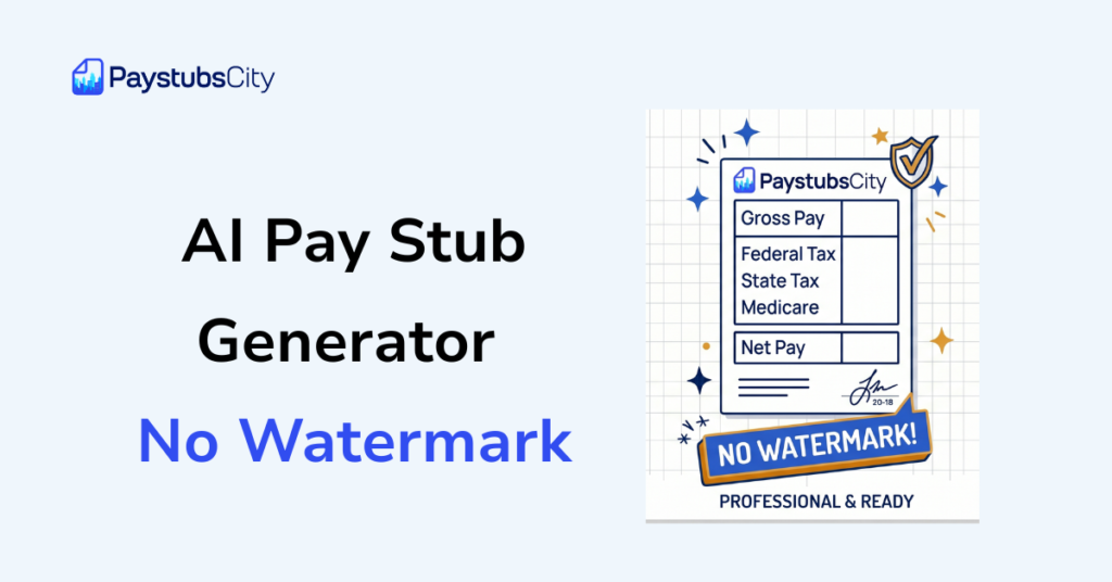 AI Pay Stub Generator No Watermark