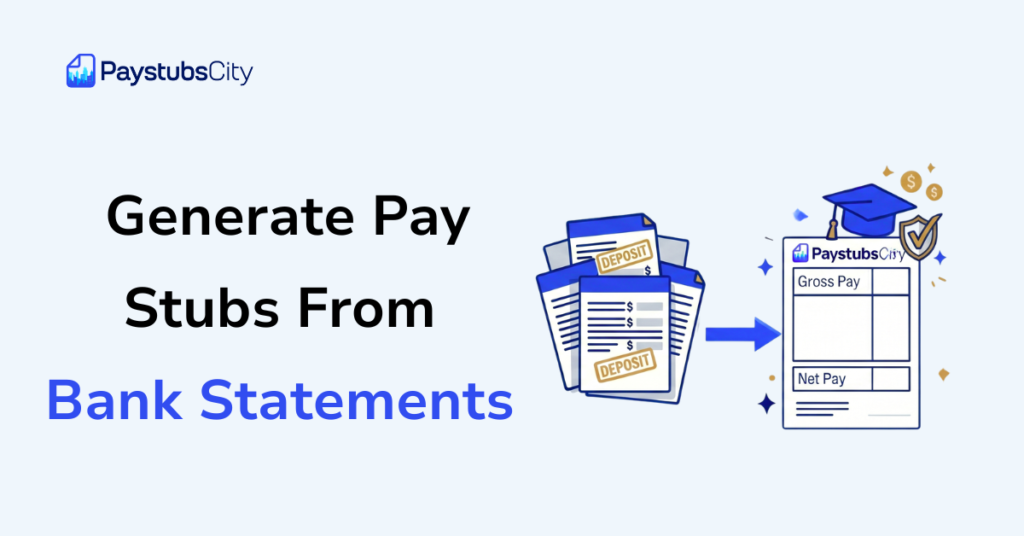 Generate Pay Stubs From Bank Statements
