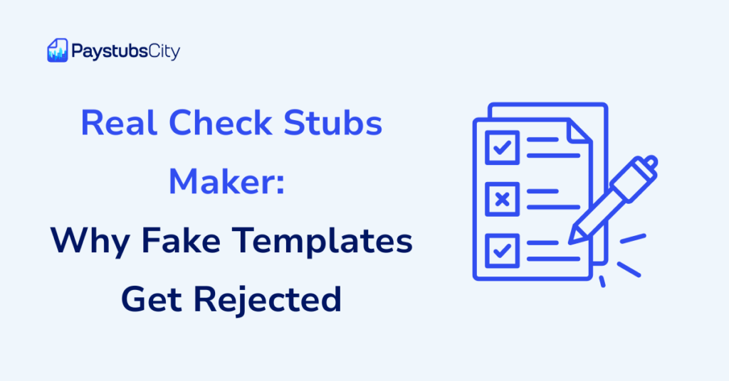real check stubs maker
