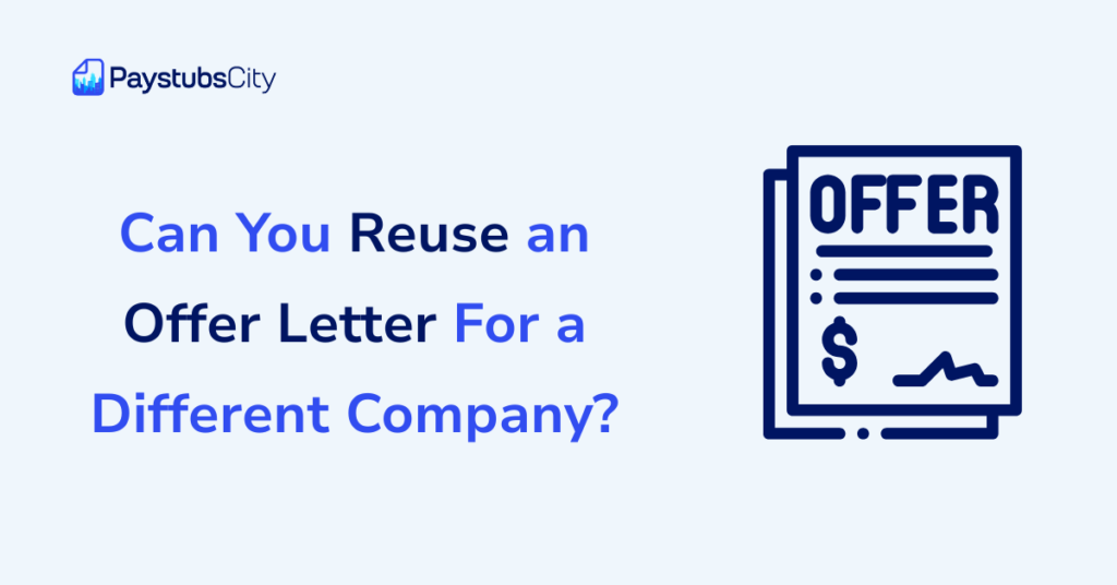 can I reuse offer letter