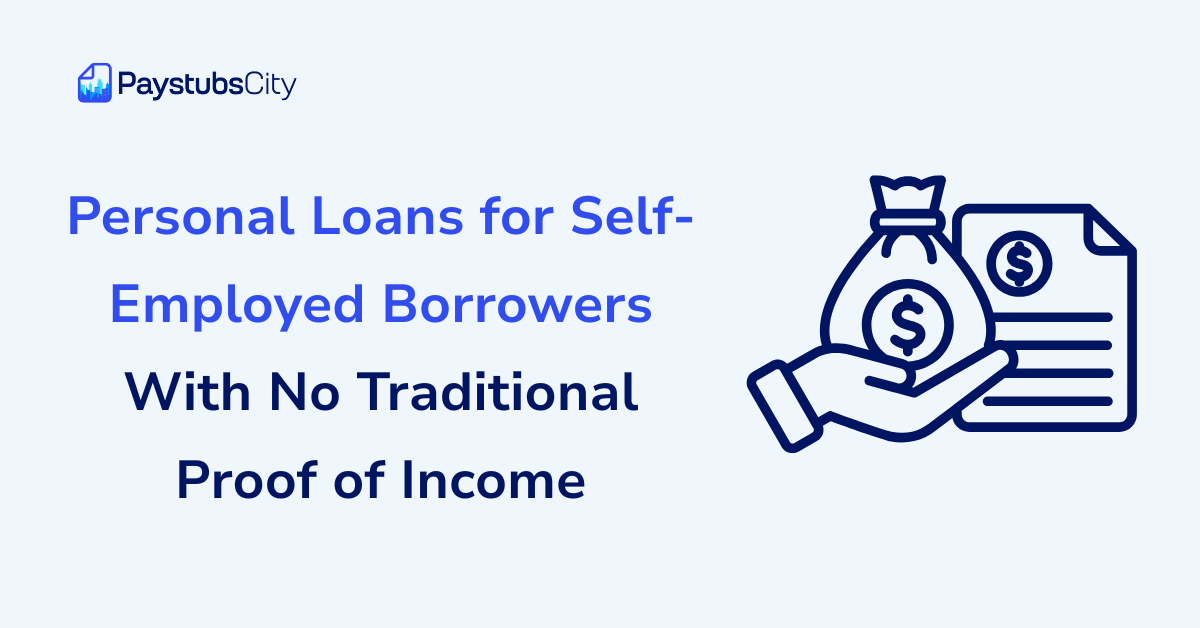 personal loans for self employed borrowers