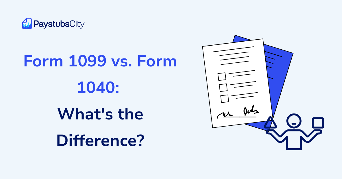 tax 1099 vs 1040