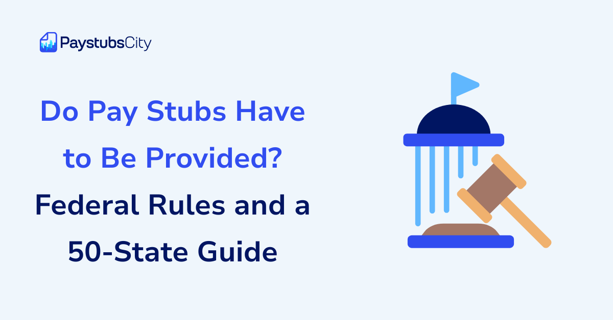 do pay stubs have to be provided